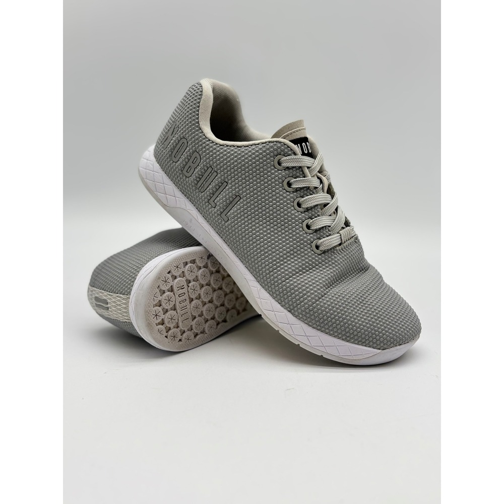 NOBULL Grey Mesh Trainer Low Top Sneakers Womens 7 Mens 5.5 Training Shoes